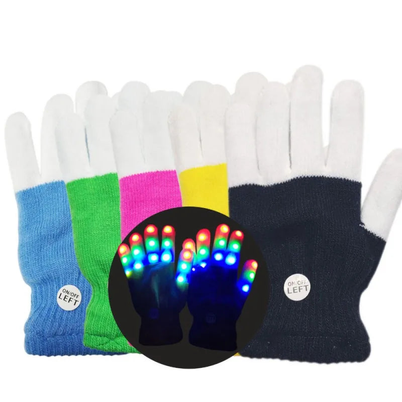 Fun LED Halloween Gloves for Kids