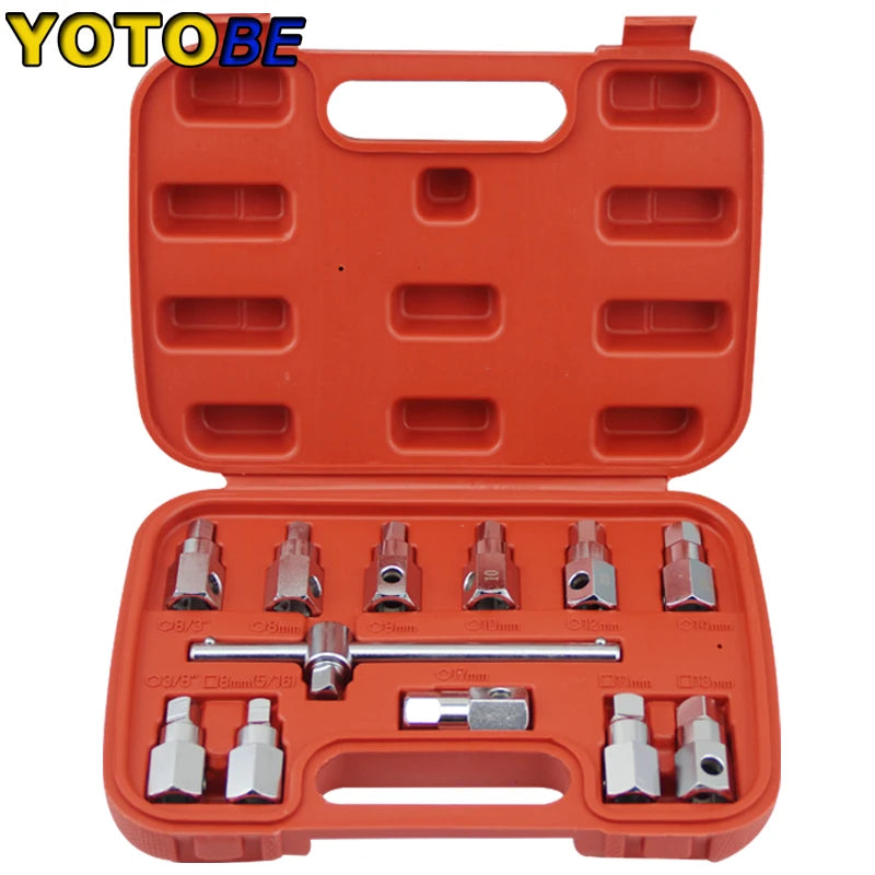 Complete 12-Piece Hexagon Socket Kit for Oil Changes