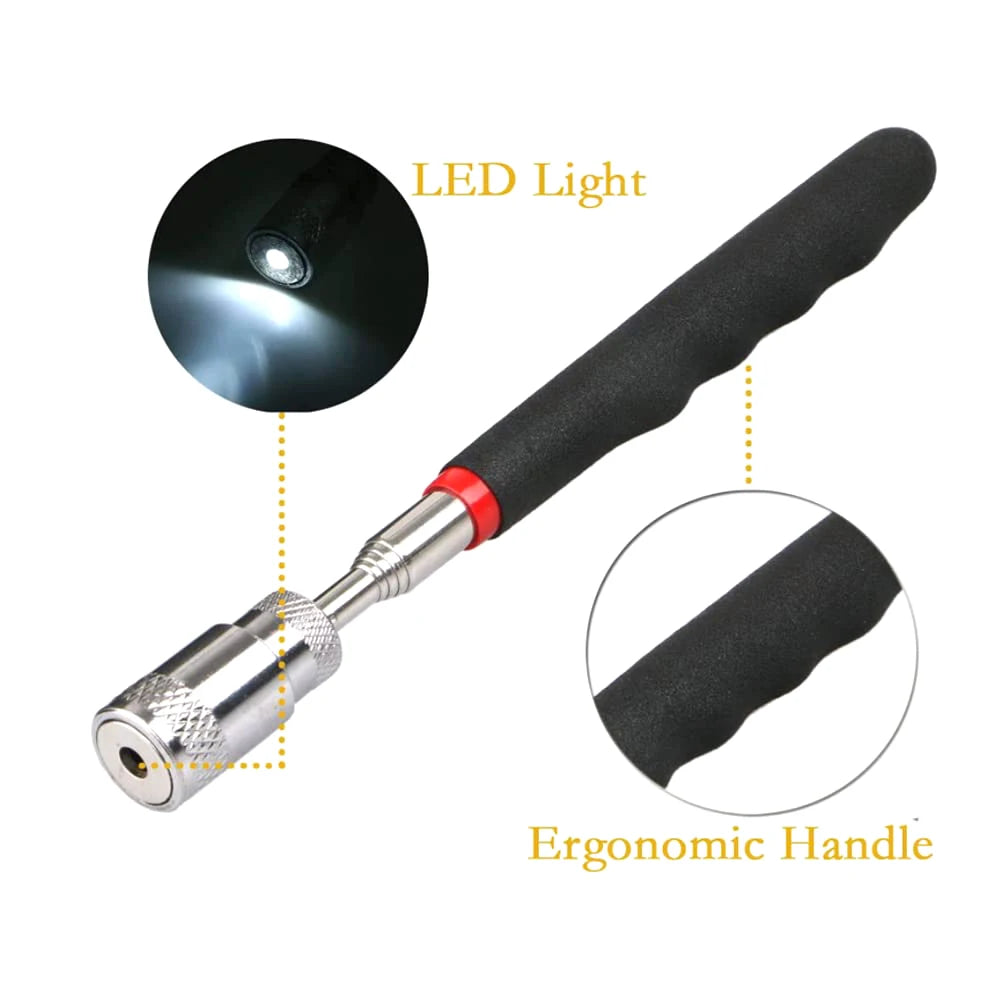 Magnetic Grabber Tool with LED for Easy Retrieval