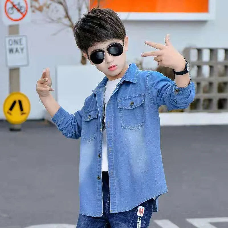 Classic Boys' Jean Jacket for Spring and Fall