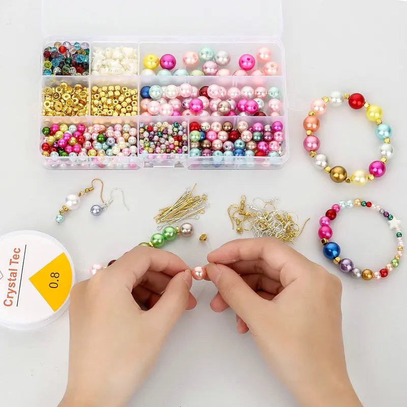 Multicolor Pearl Beads Kit for Jewelry Making