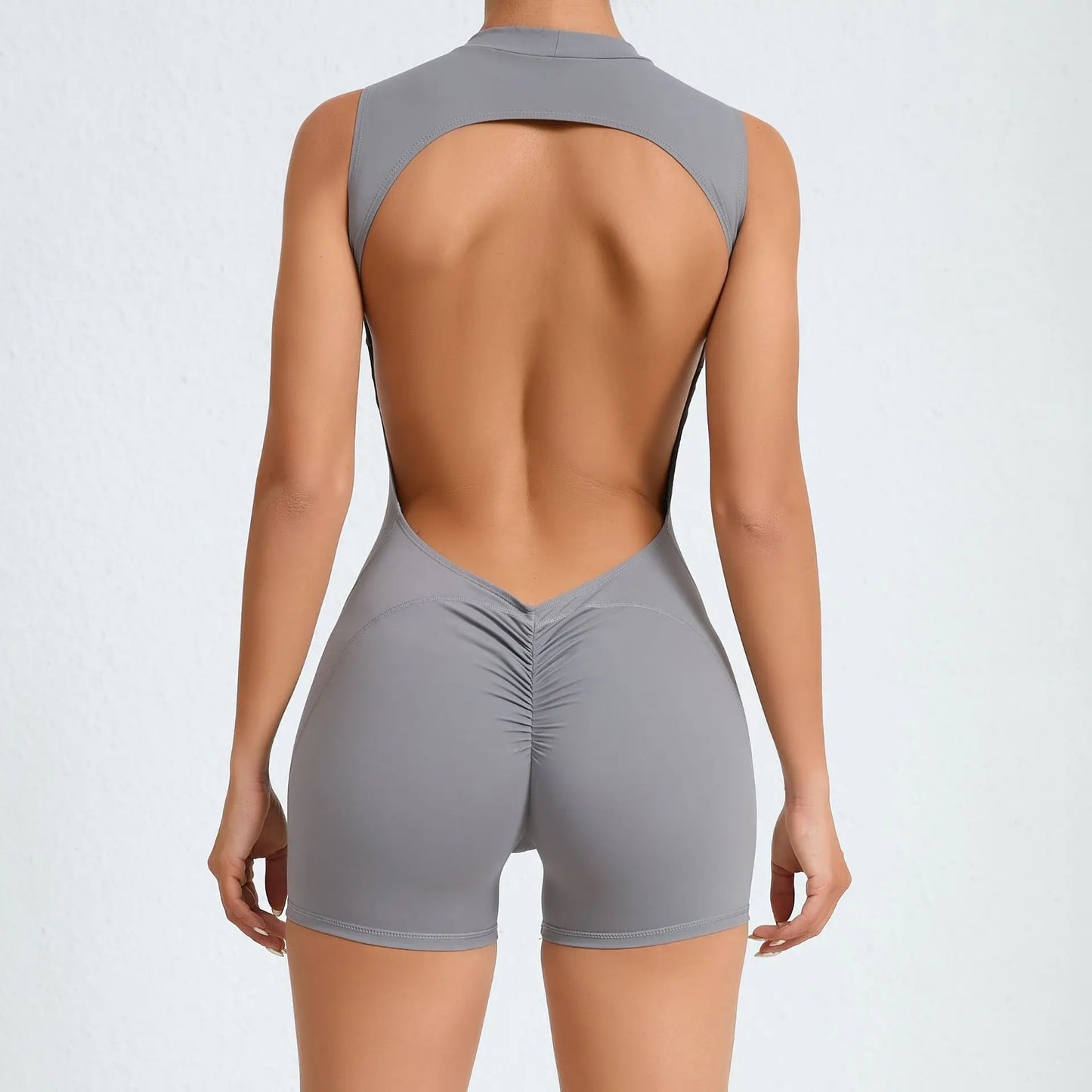 Backless Yoga Jumpsuit - Seamless & Flexible Activewear