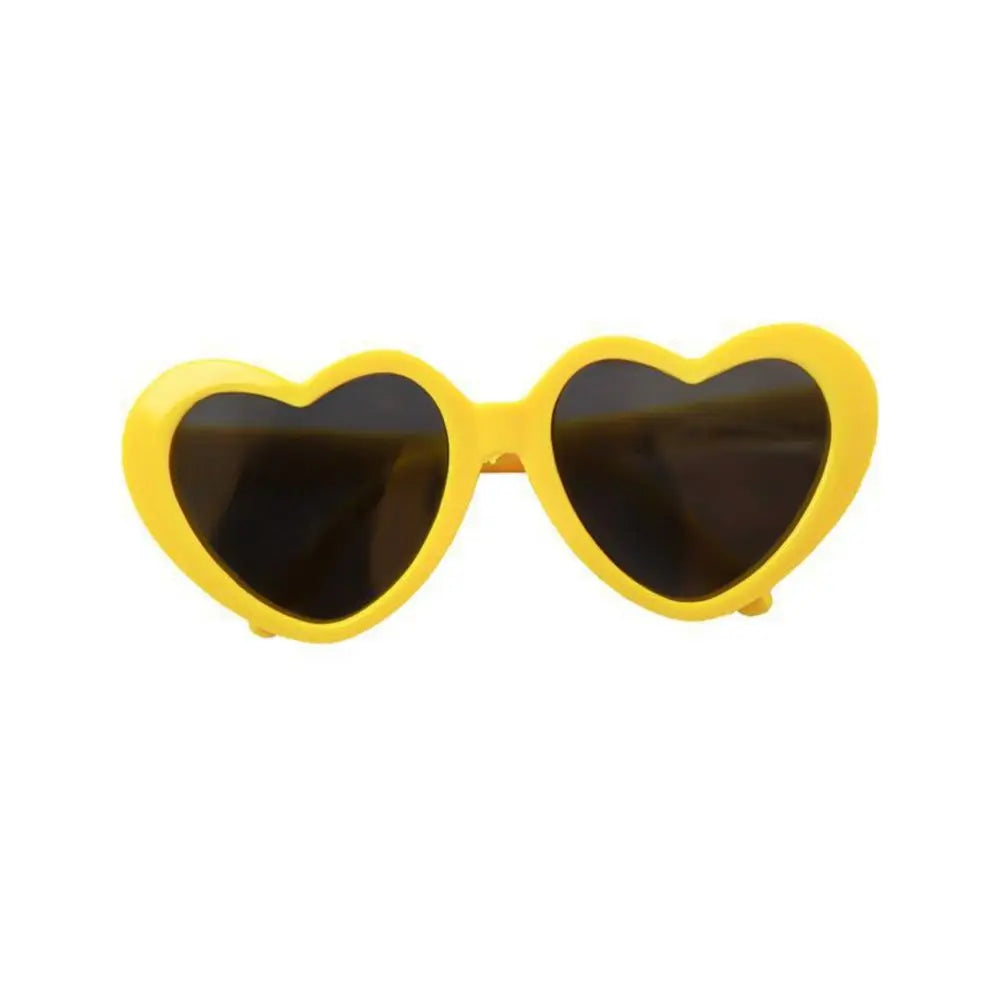 Stylish Heart Pet Glasses for Cats