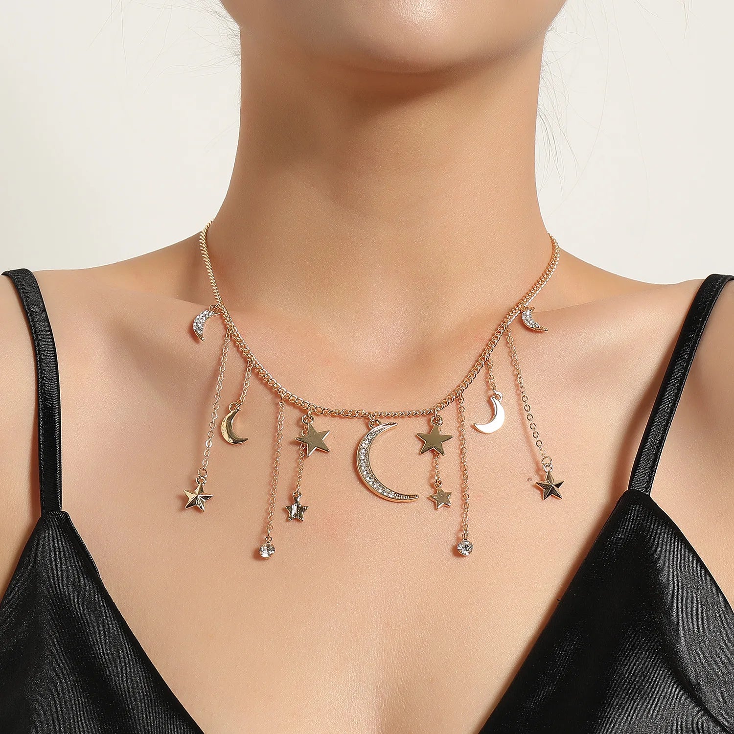 Multi-Layer Hearts Choker Necklace