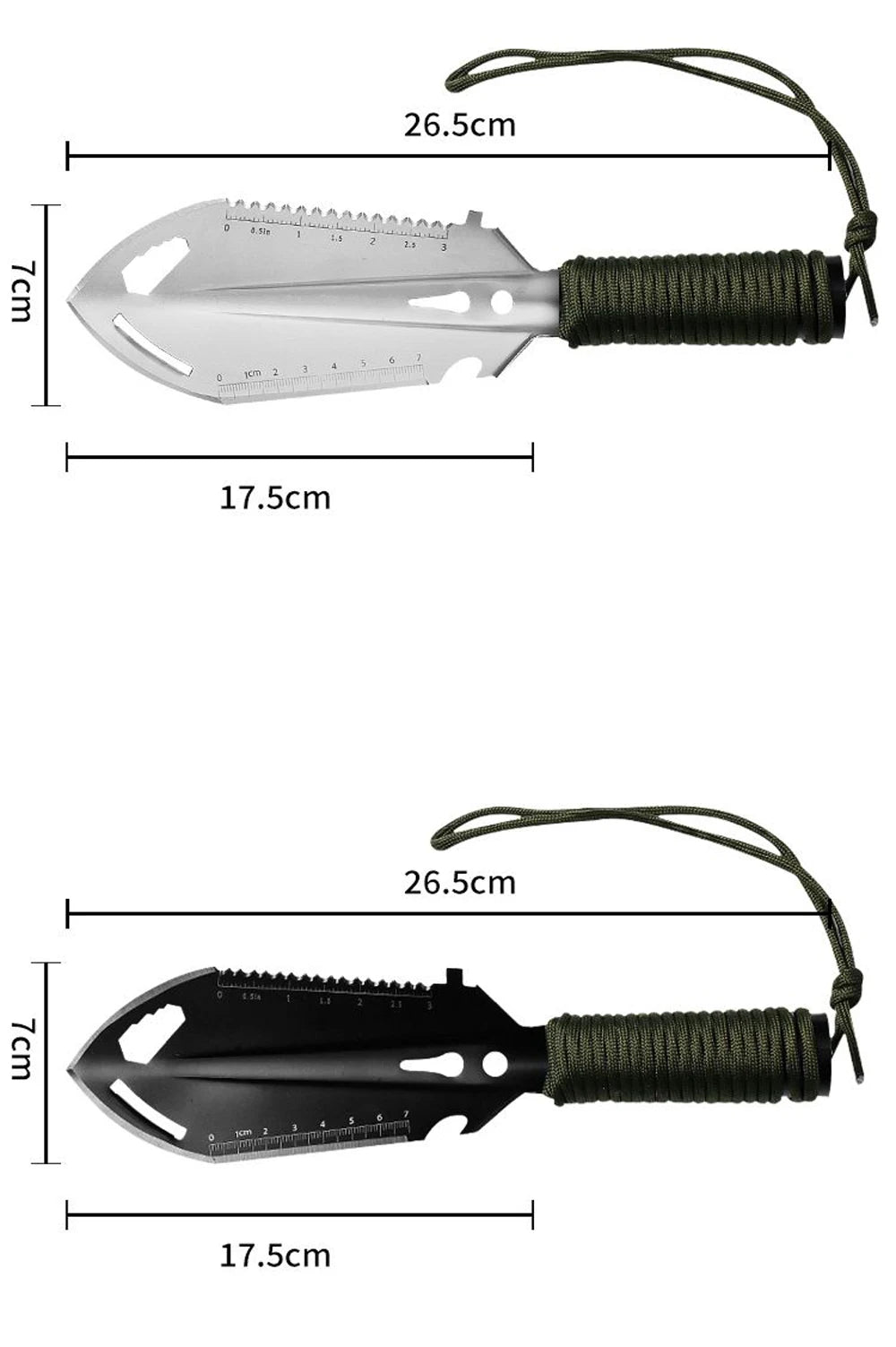 Mini Stainless Steel Hand Shovel - 7-in-1