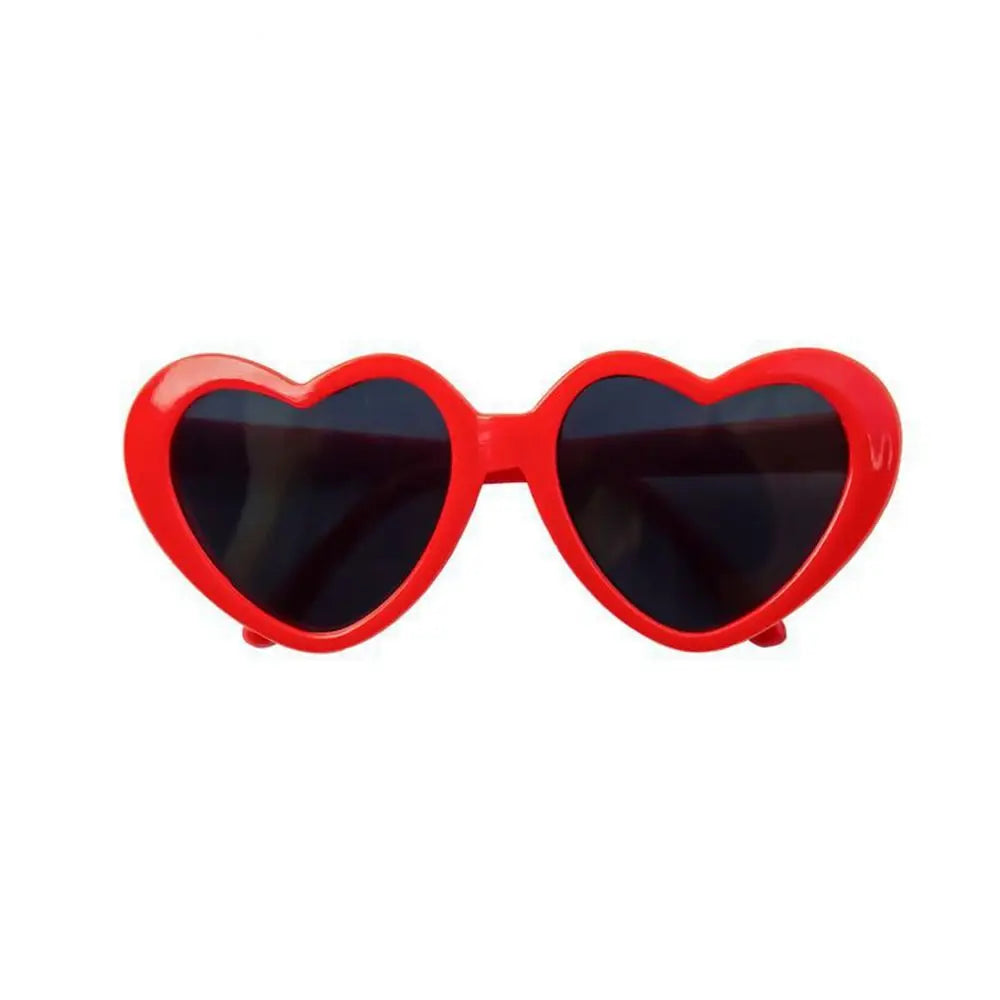 Stylish Heart Pet Glasses for Cats