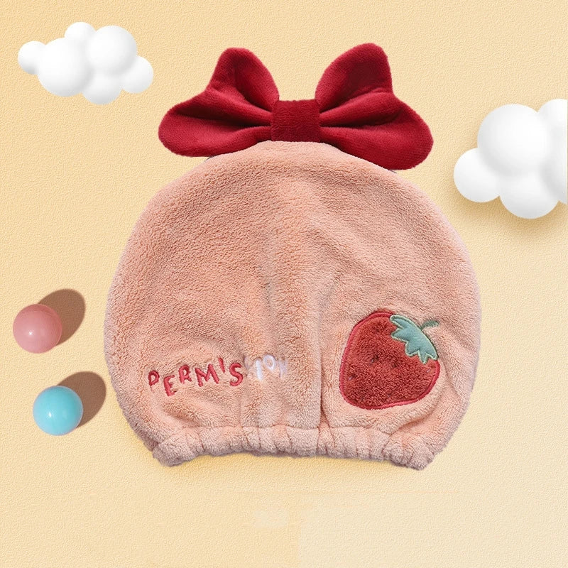 Kids' Cartoon Hair Towel Cap