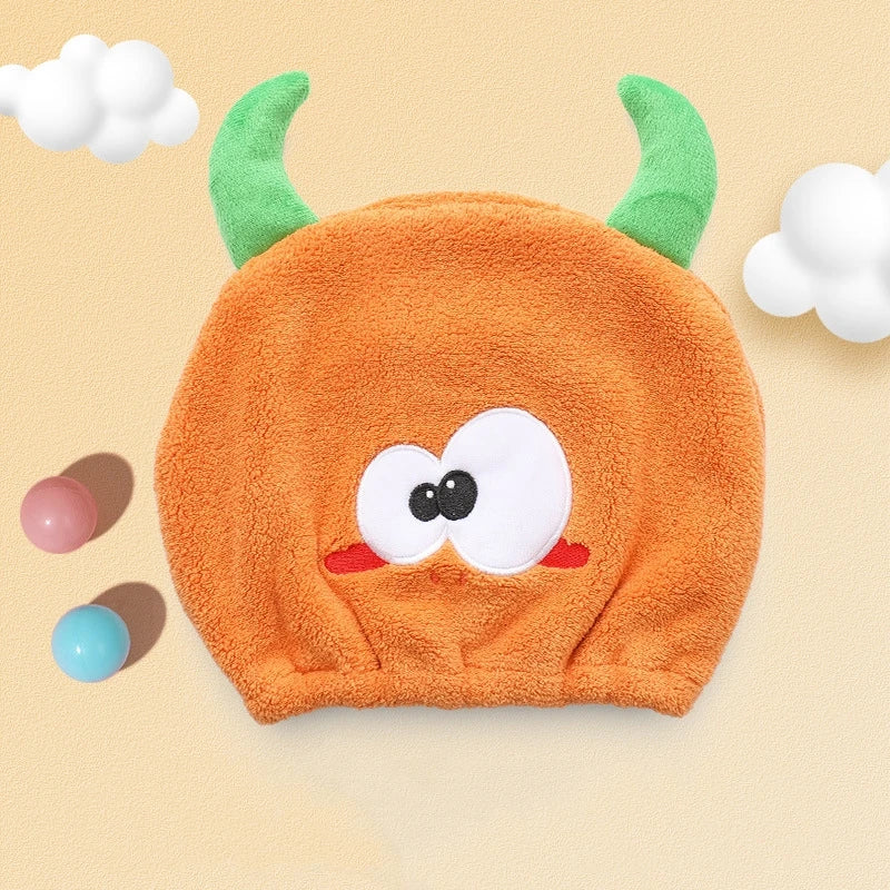 Kids' Cartoon Hair Towel Cap