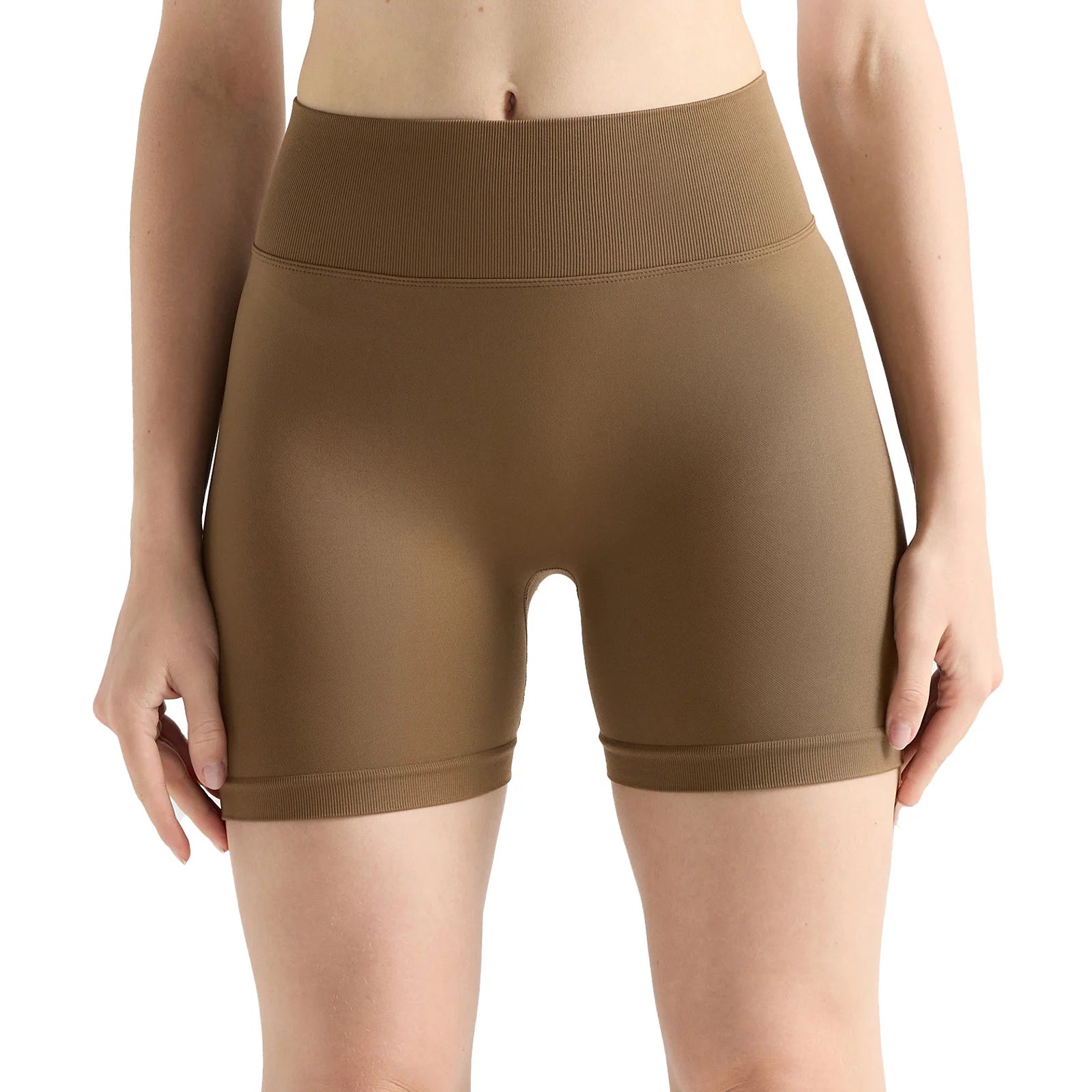 High-Waisted Yoga Shorts - Tummy Control Activewear