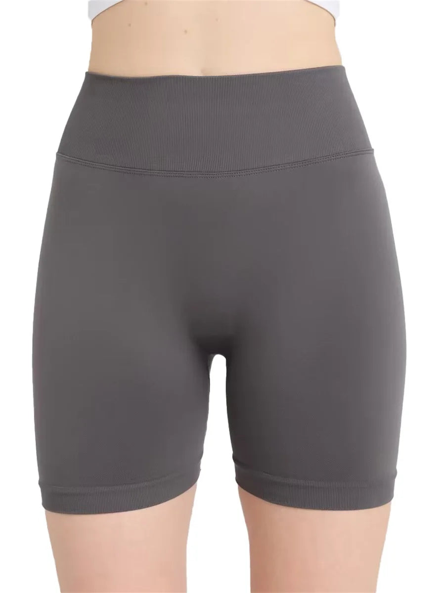 High-Waisted Yoga Shorts - Tummy Control Activewear