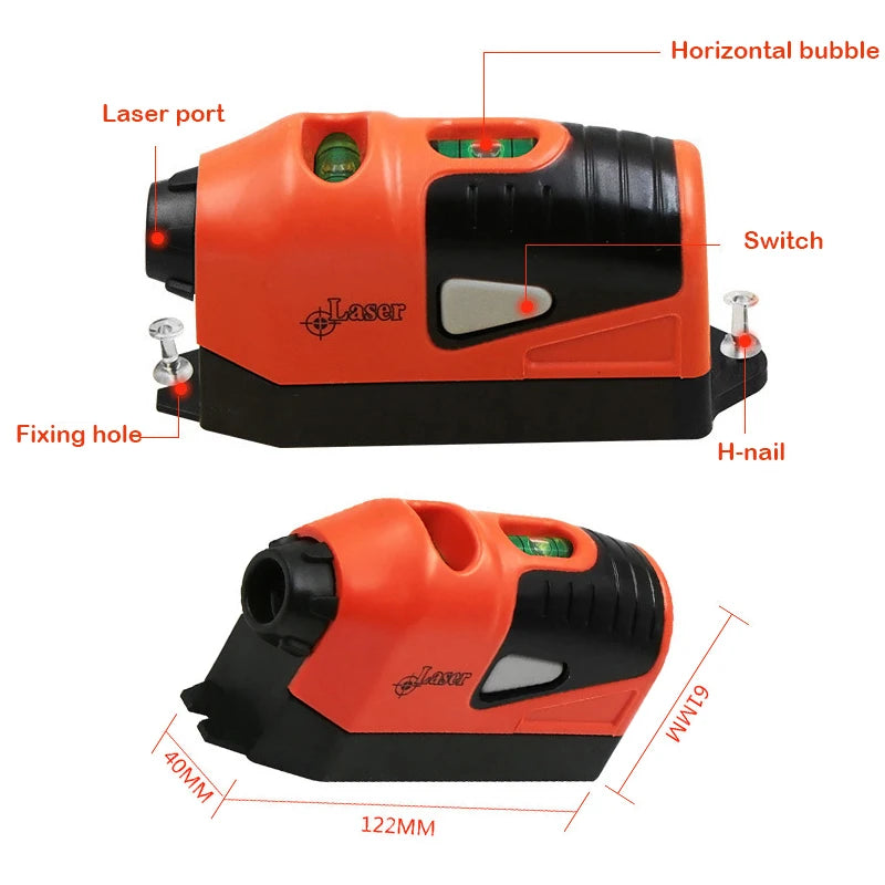 Vertical Spirit Level Tool - Laser Measurement