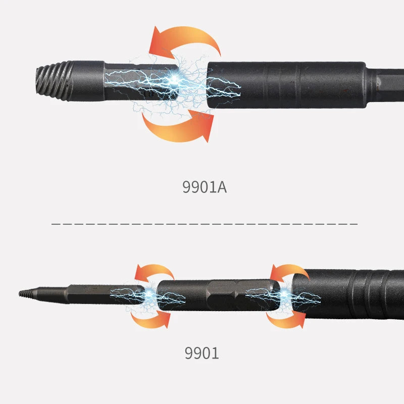 Damaged Screw Extractor Set - 12 Pieces