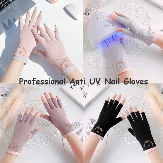 Professional Anti-UV Gloves for Nail Care