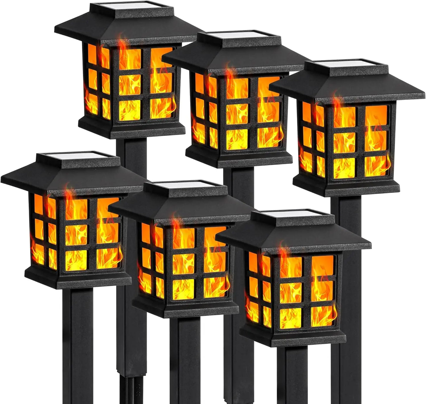 Flickering Flame Solar Lights - 16-Pack