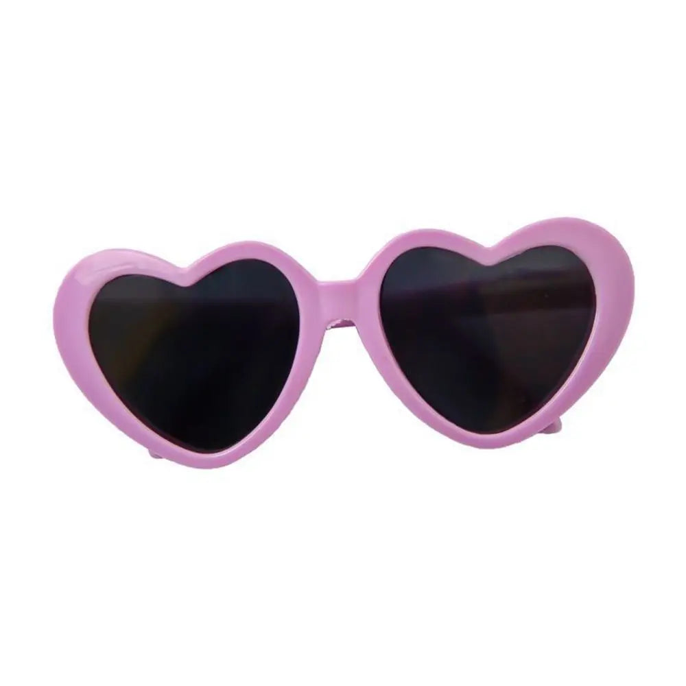 Stylish Heart Pet Glasses for Cats