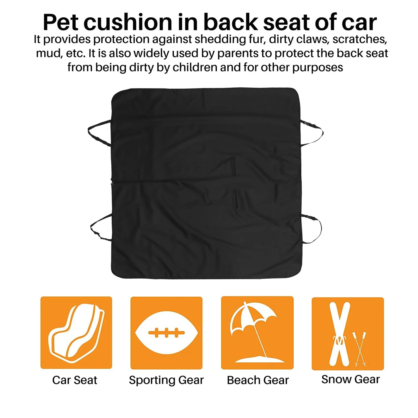 Waterproof Dog Hammock Car Seat Cover