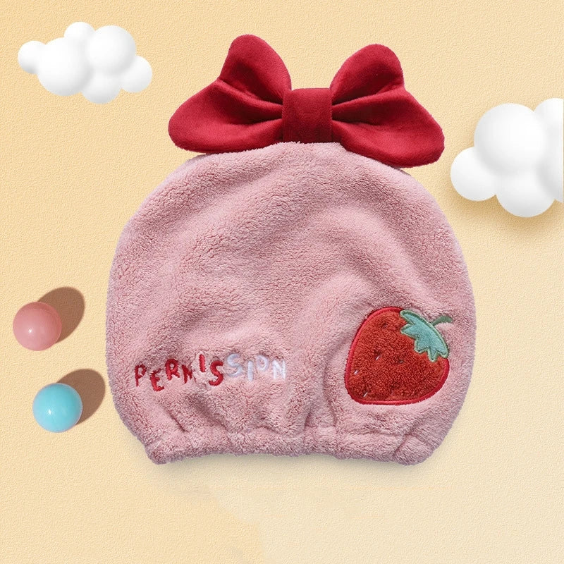 Kids' Cartoon Hair Towel Cap