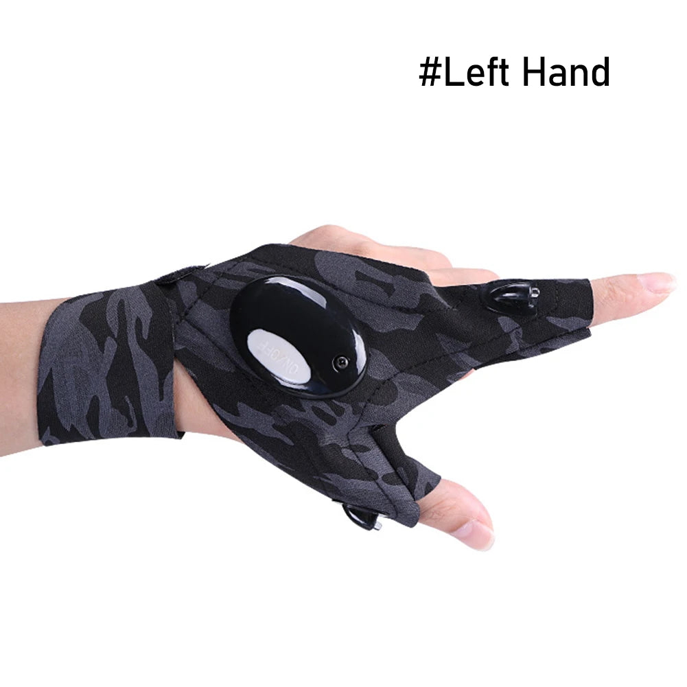 Flashlight Gloves - Hands-Free Lighting