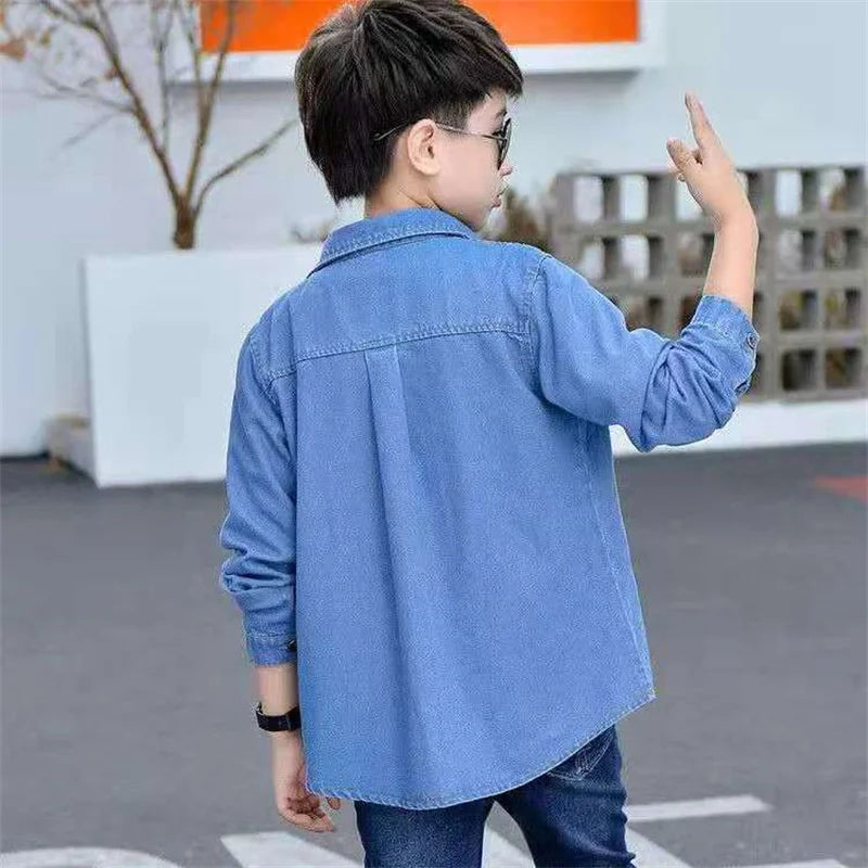 Classic Boys' Jean Jacket for Spring and Fall