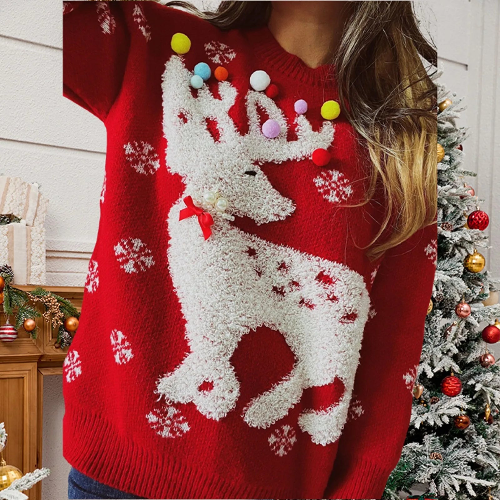 Women's Jacquard Christmas Sweater