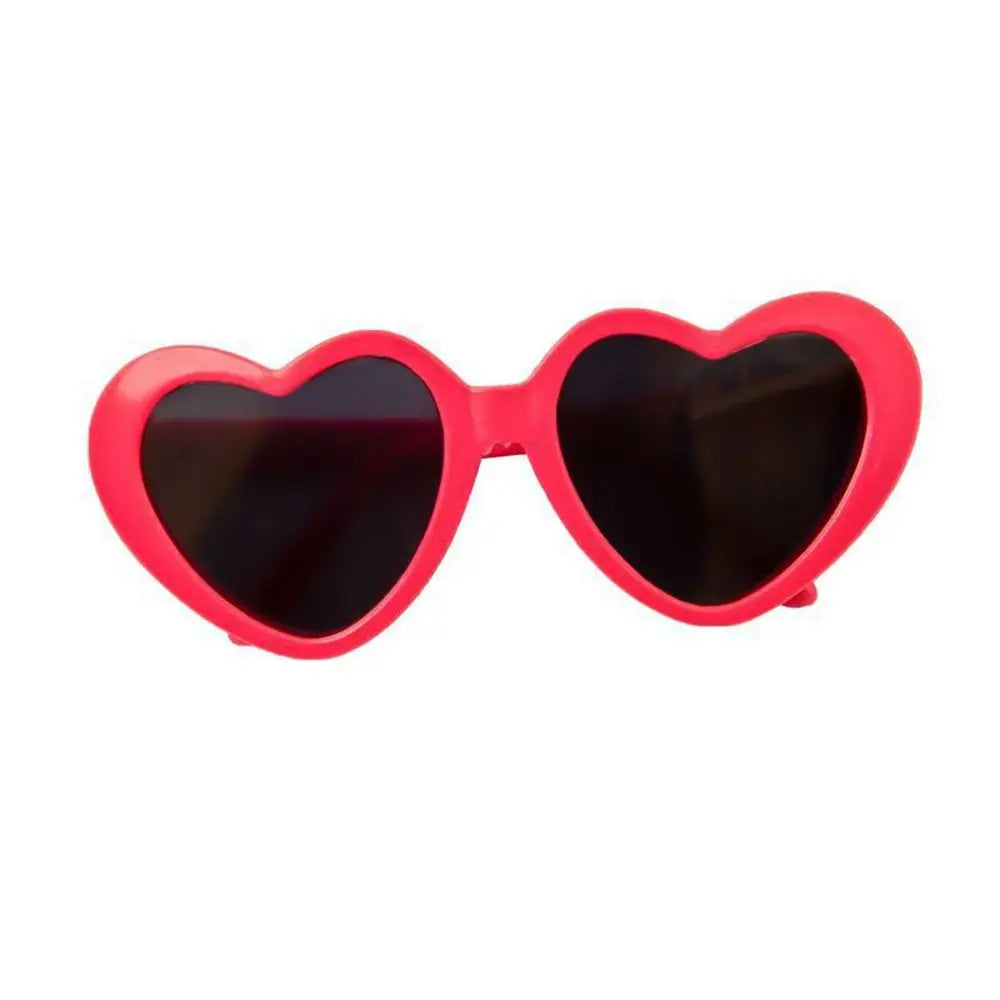 Stylish Heart Pet Glasses for Cats