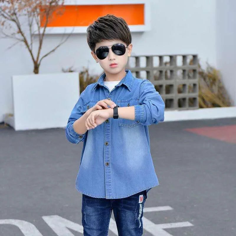 Classic Boys' Jean Jacket for Spring and Fall