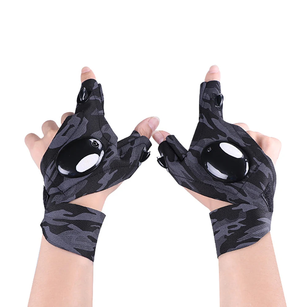 Flashlight Gloves - Hands-Free Lighting