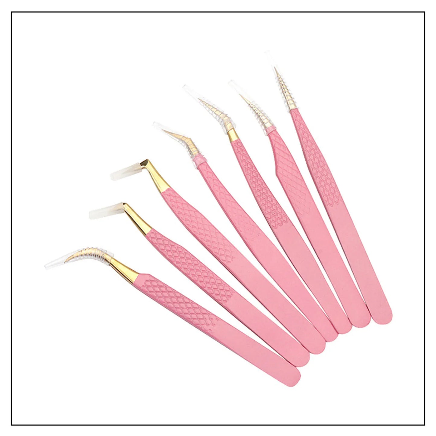 Precision Stainless Steel Eyelash Tweezers