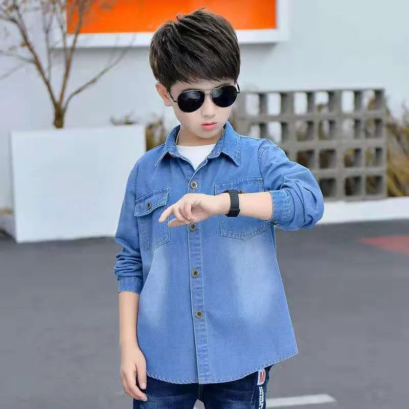 Classic Boys' Jean Jacket for Spring and Fall