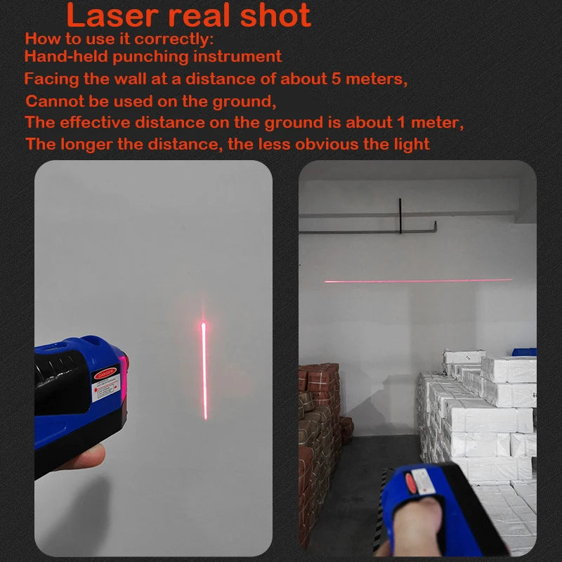 Vertical Spirit Level Tool - Laser Measurement