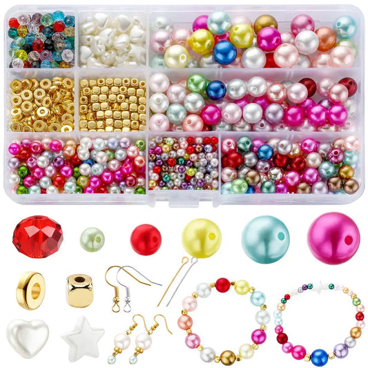 Multicolor Pearl Beads Kit for Jewelry Making