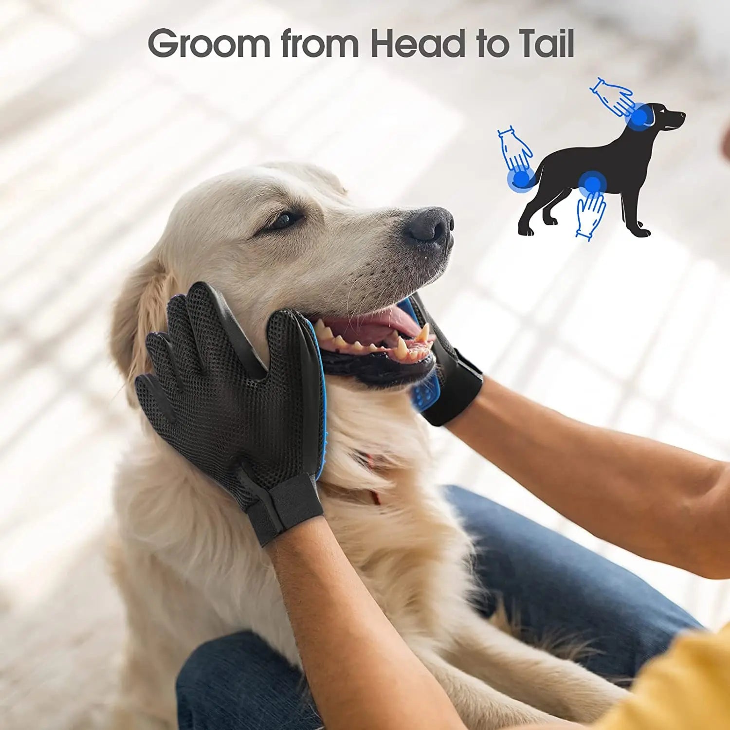 Efficient Grooming Gloves for Pets