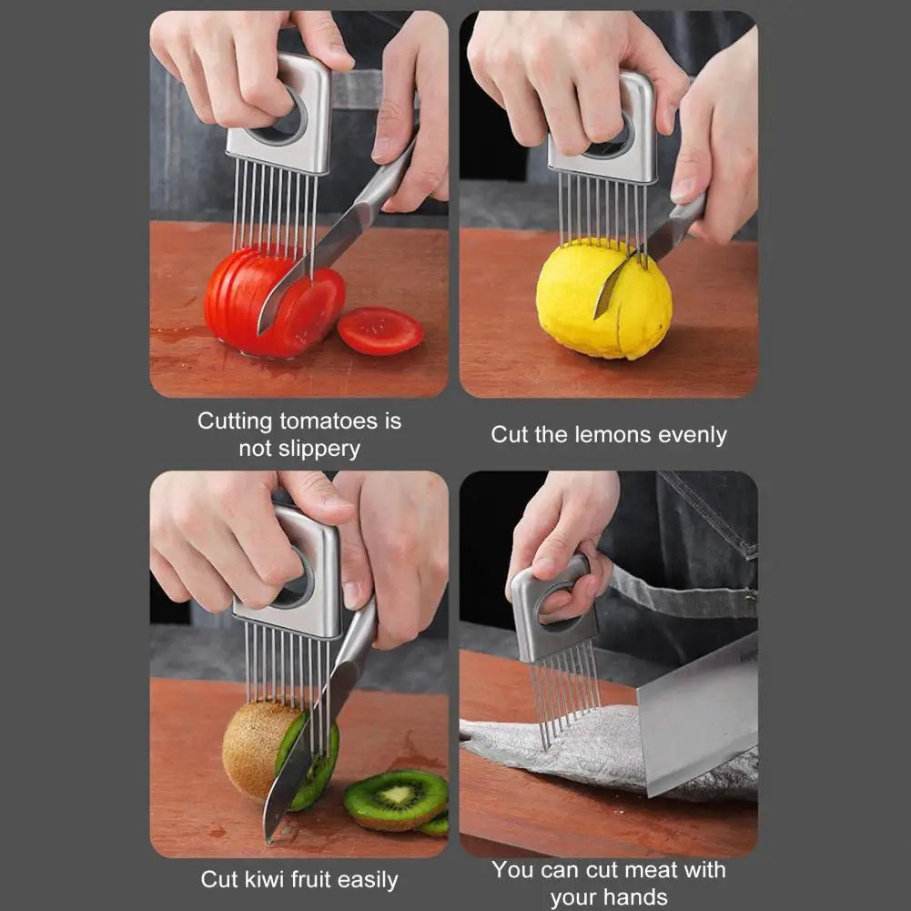 Onion Slicer Holder - Safe & Efficient