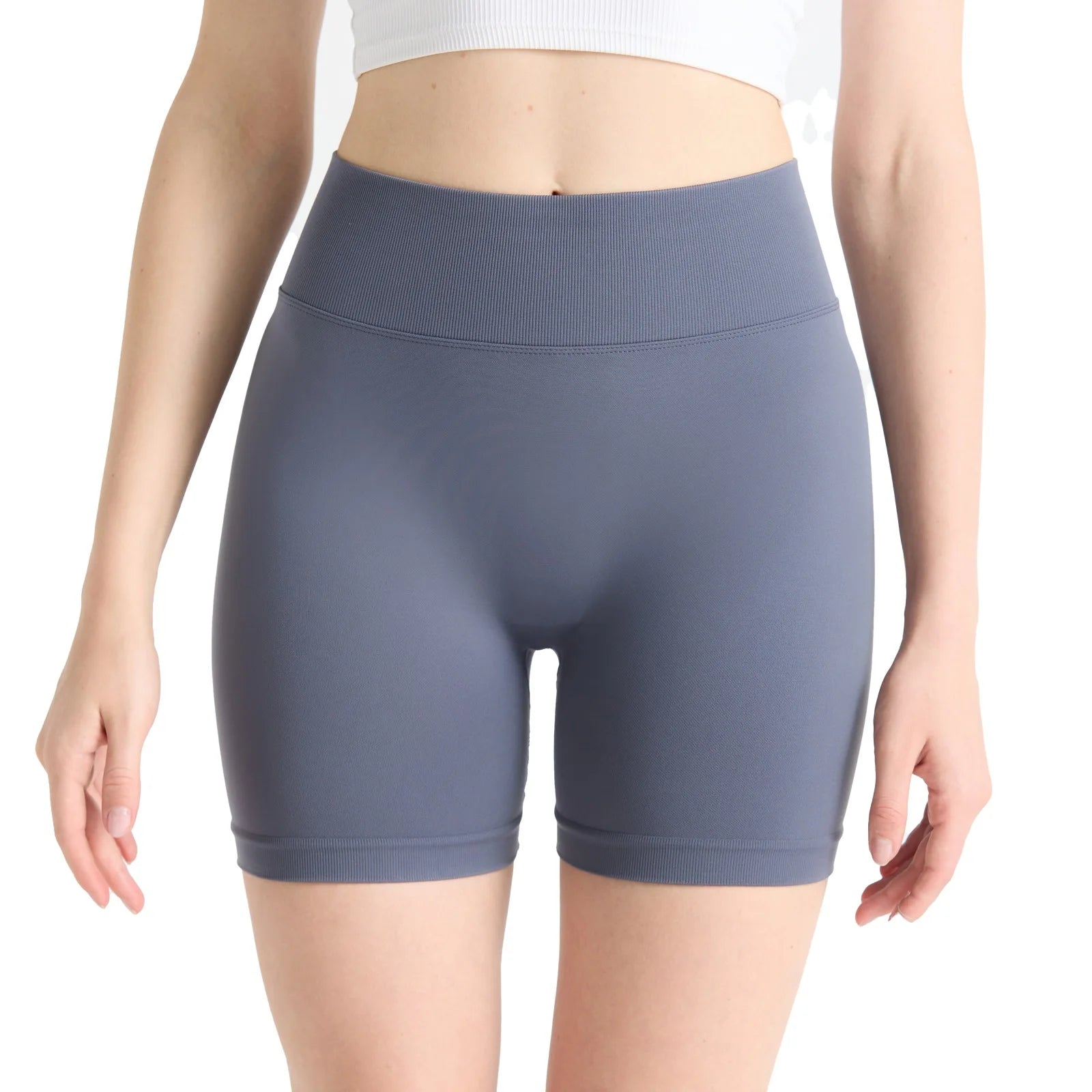 High-Waisted Yoga Shorts - Tummy Control Activewear