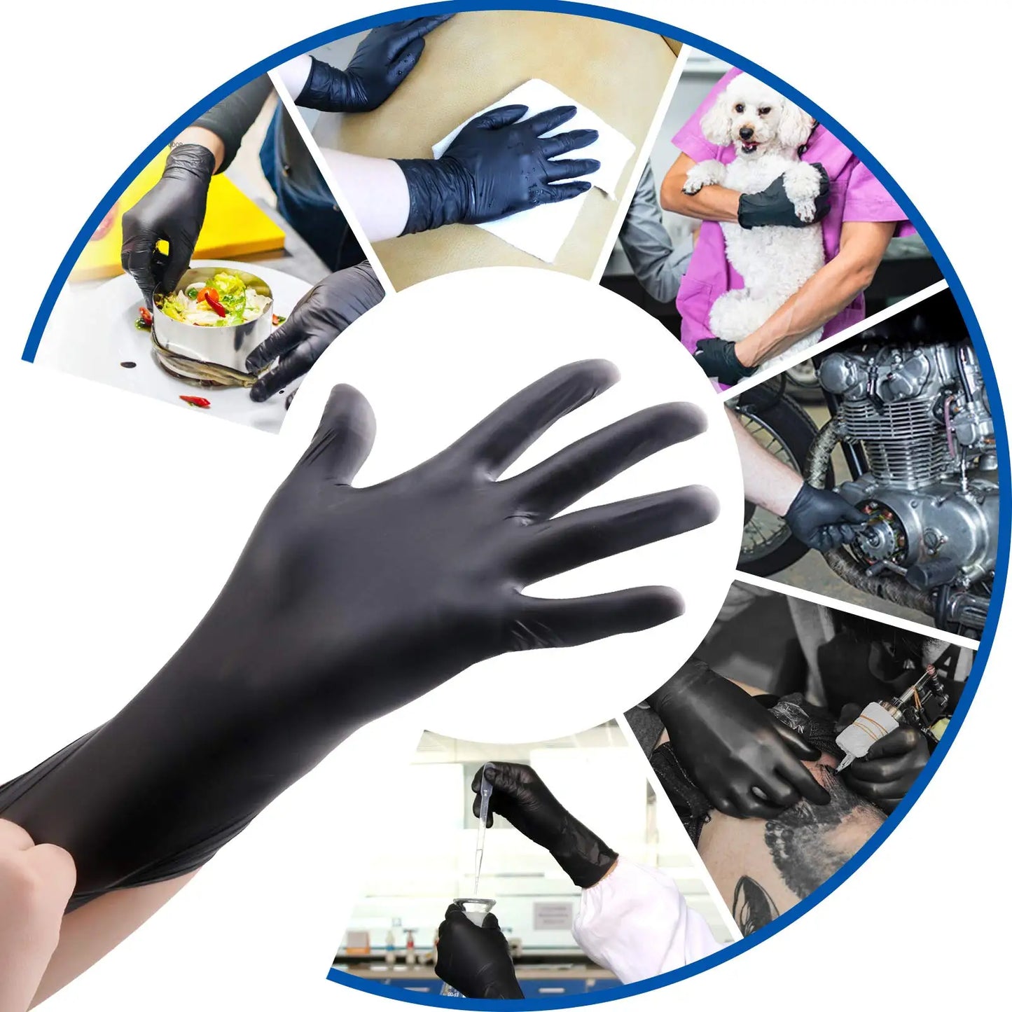 Black Nitrile Gloves