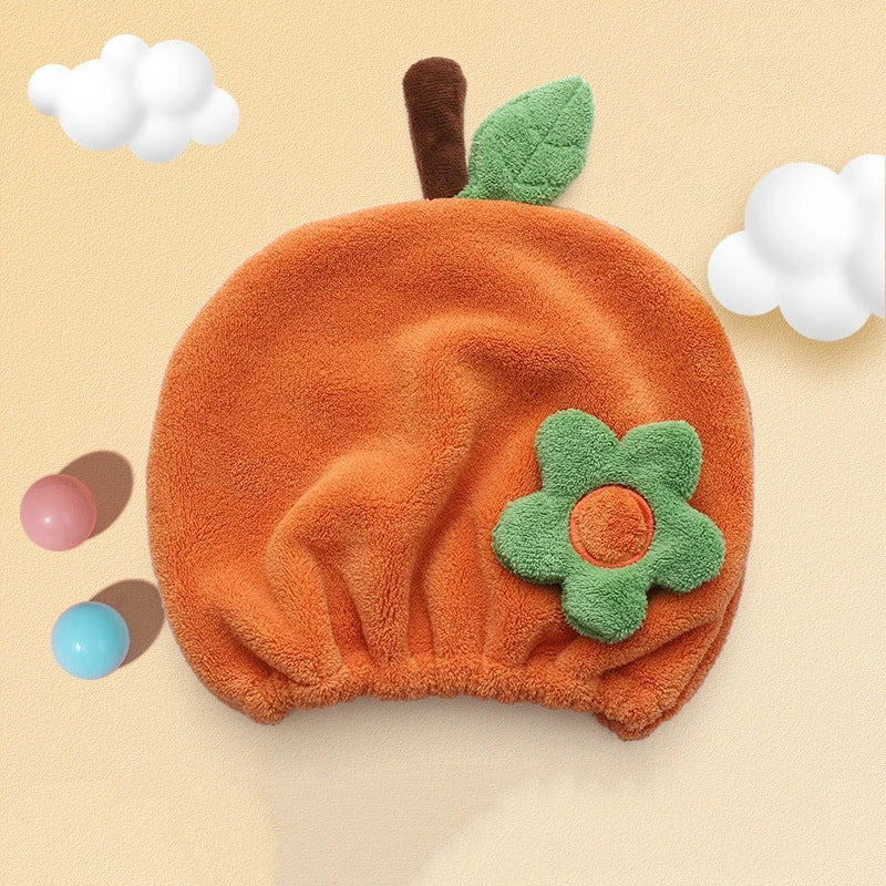 Kids' Cartoon Hair Towel Cap