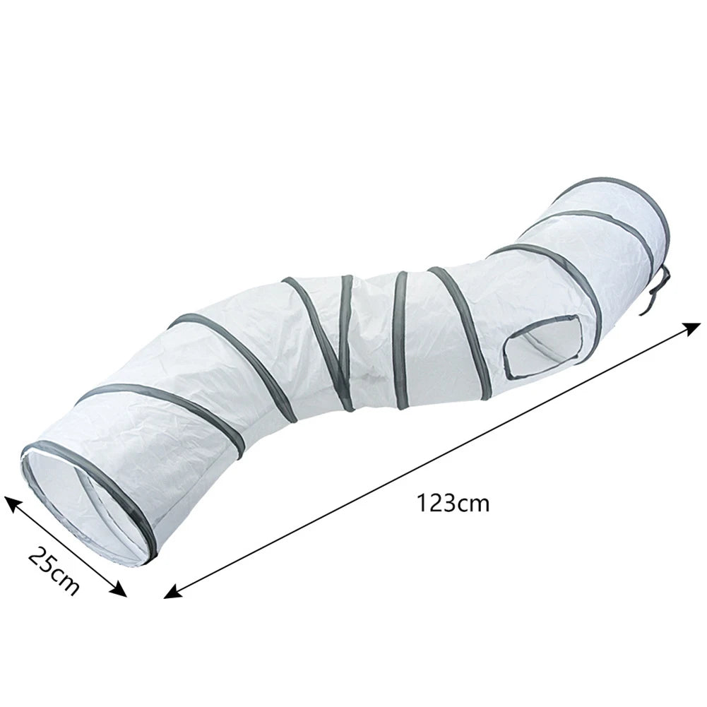 Crinkle Cat Tunnel with Hanging Toy