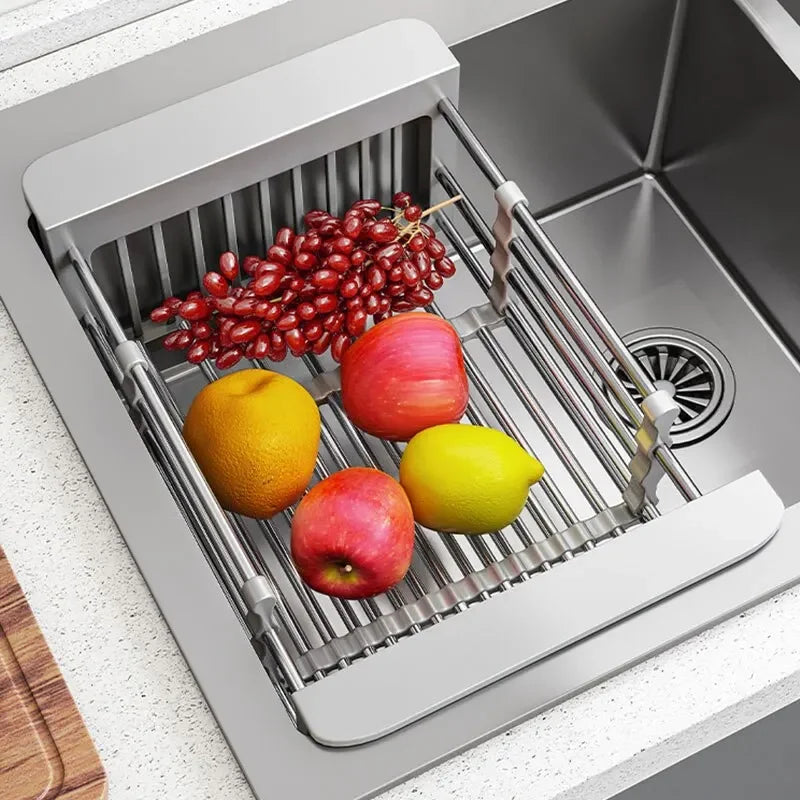 Telescopic Stainless Steel Dish Drying Rack