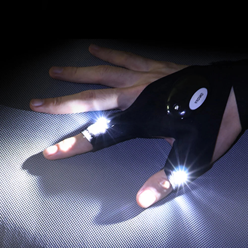 Flashlight Gloves - Hands-Free Lighting