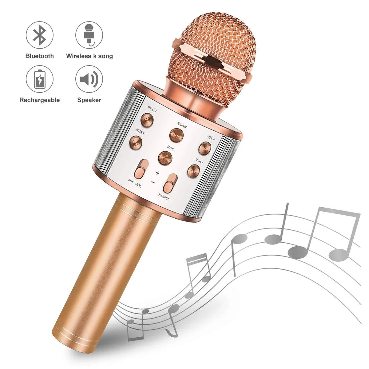 Wireless Bluetooth Karaoke Microphone