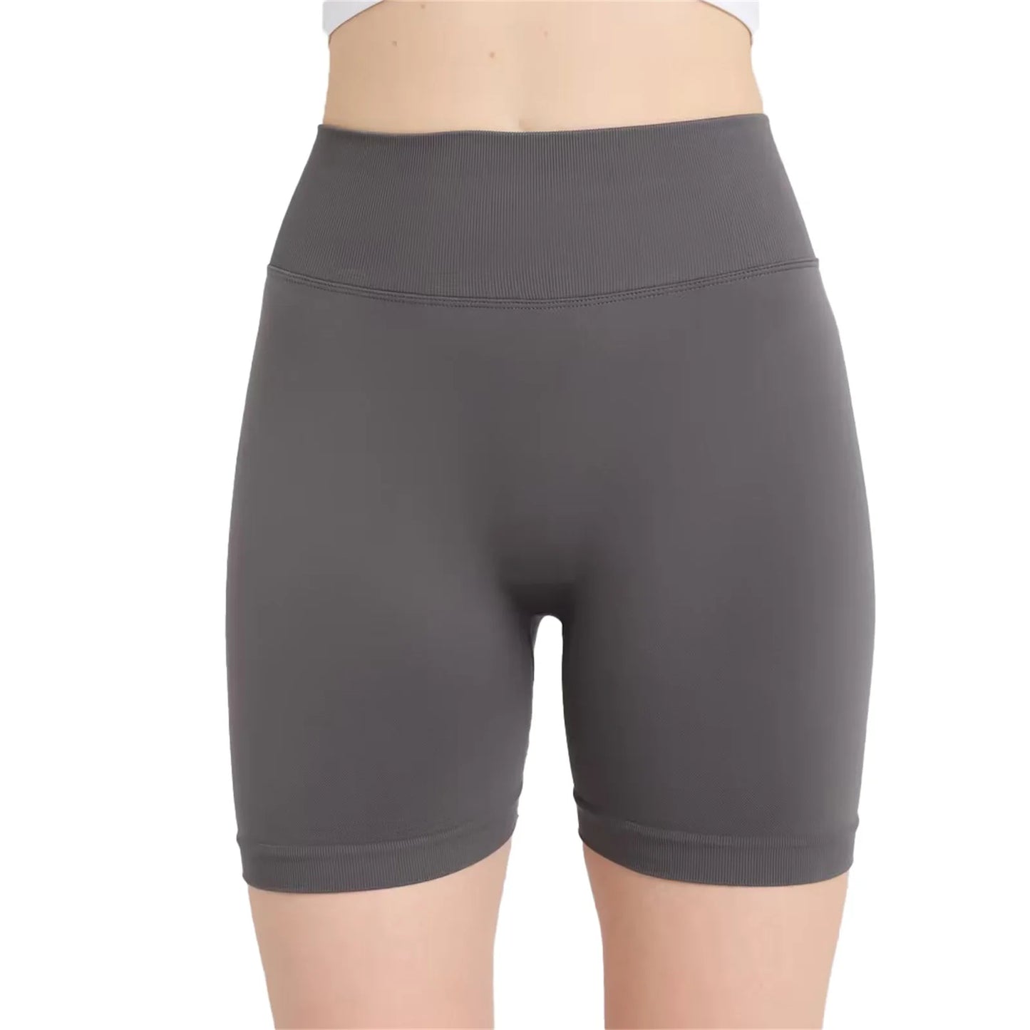 High-Waisted Yoga Shorts - Tummy Control Activewear