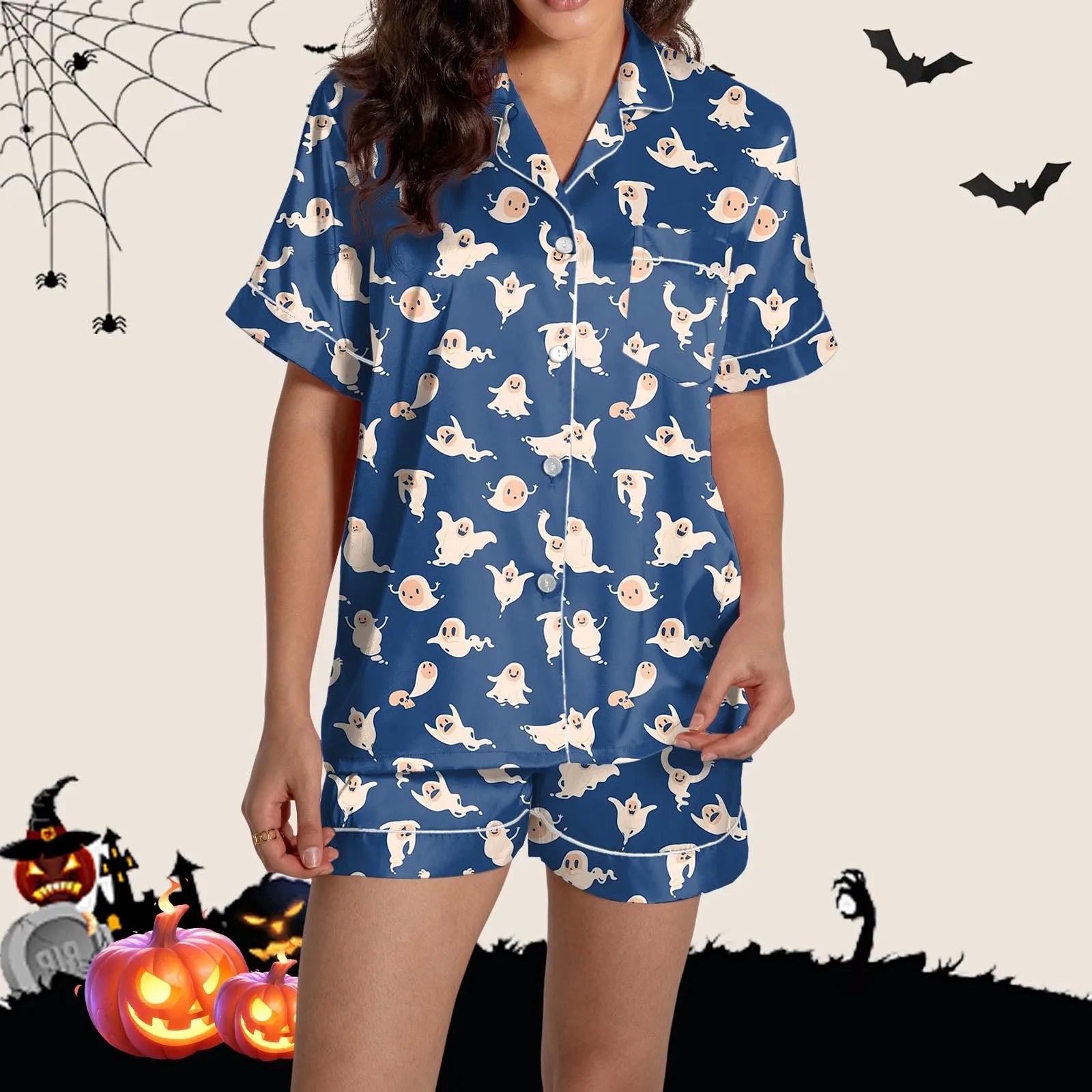 Halloween Silk Pajama Set