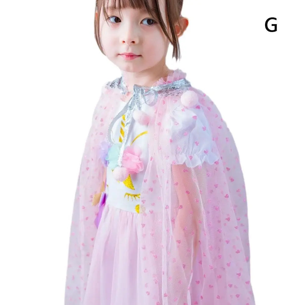 Girls' Rainbow Cloak Costume