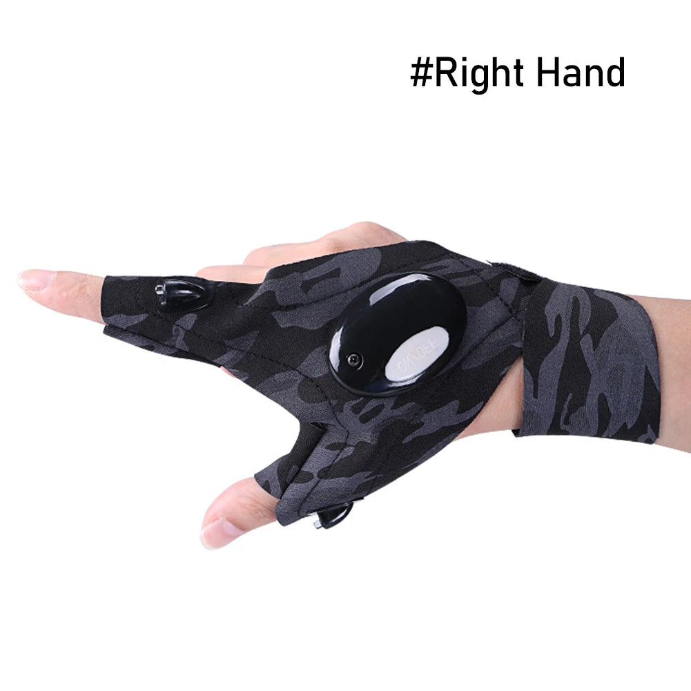 Flashlight Gloves - Hands-Free Lighting