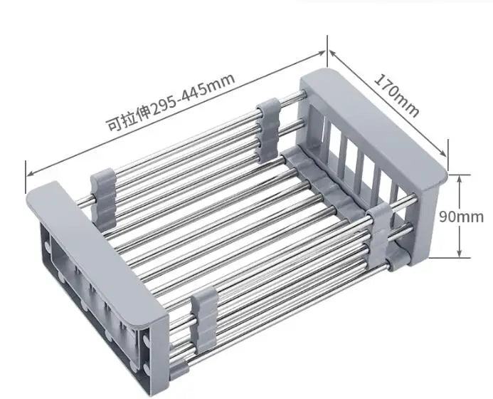 Telescopic Stainless Steel Dish Drying Rack