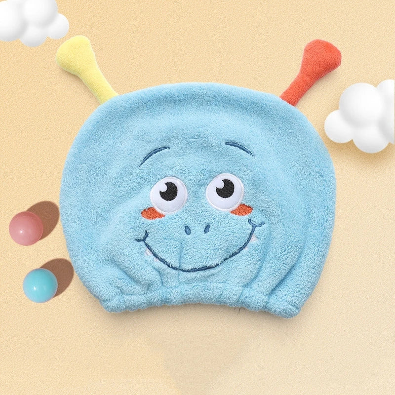 Kids' Cartoon Hair Towel Cap