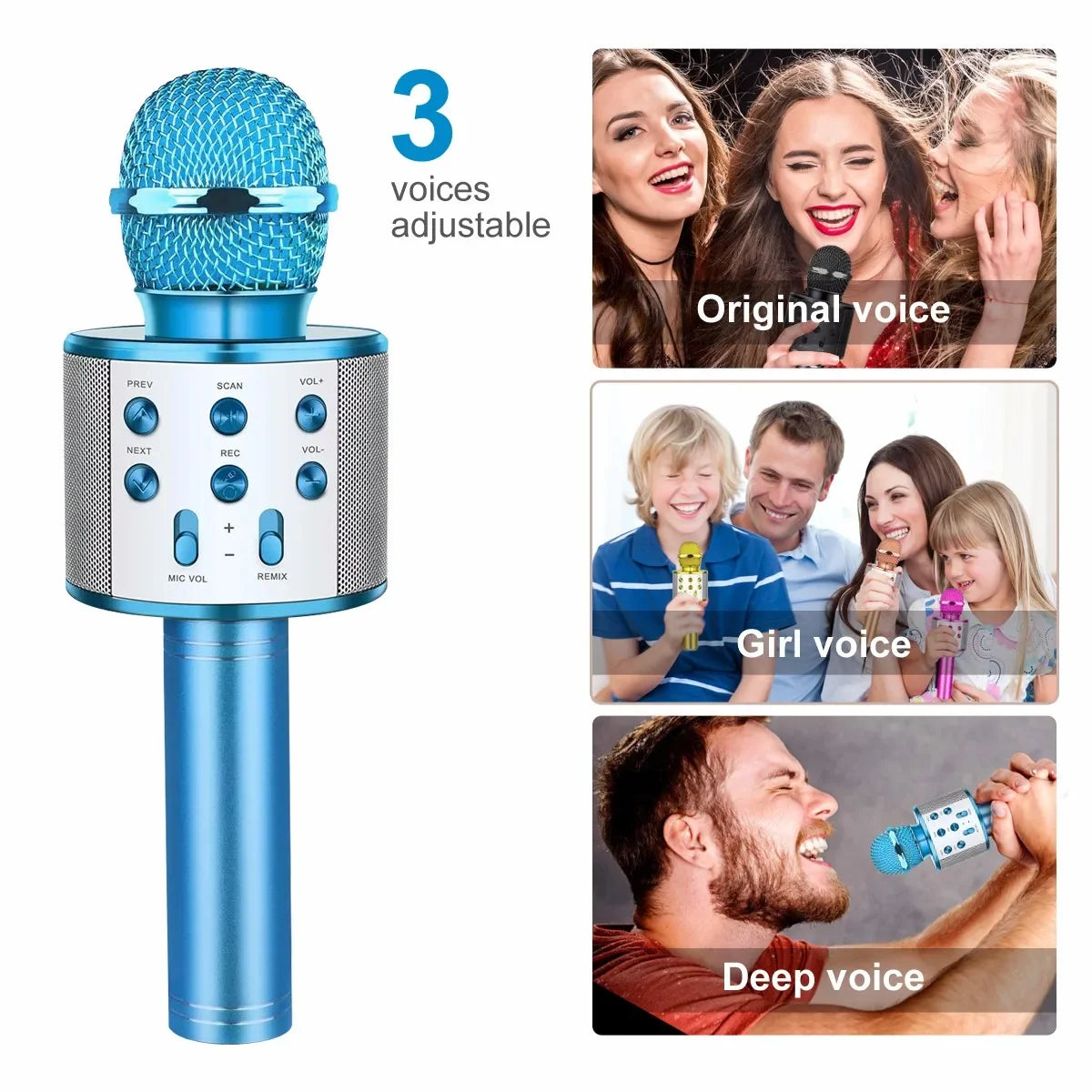 Wireless Bluetooth Karaoke Microphone