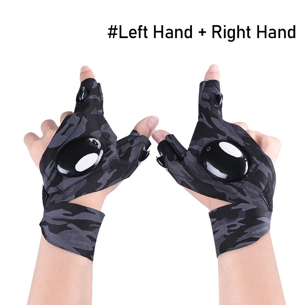 Flashlight Gloves - Hands-Free Lighting