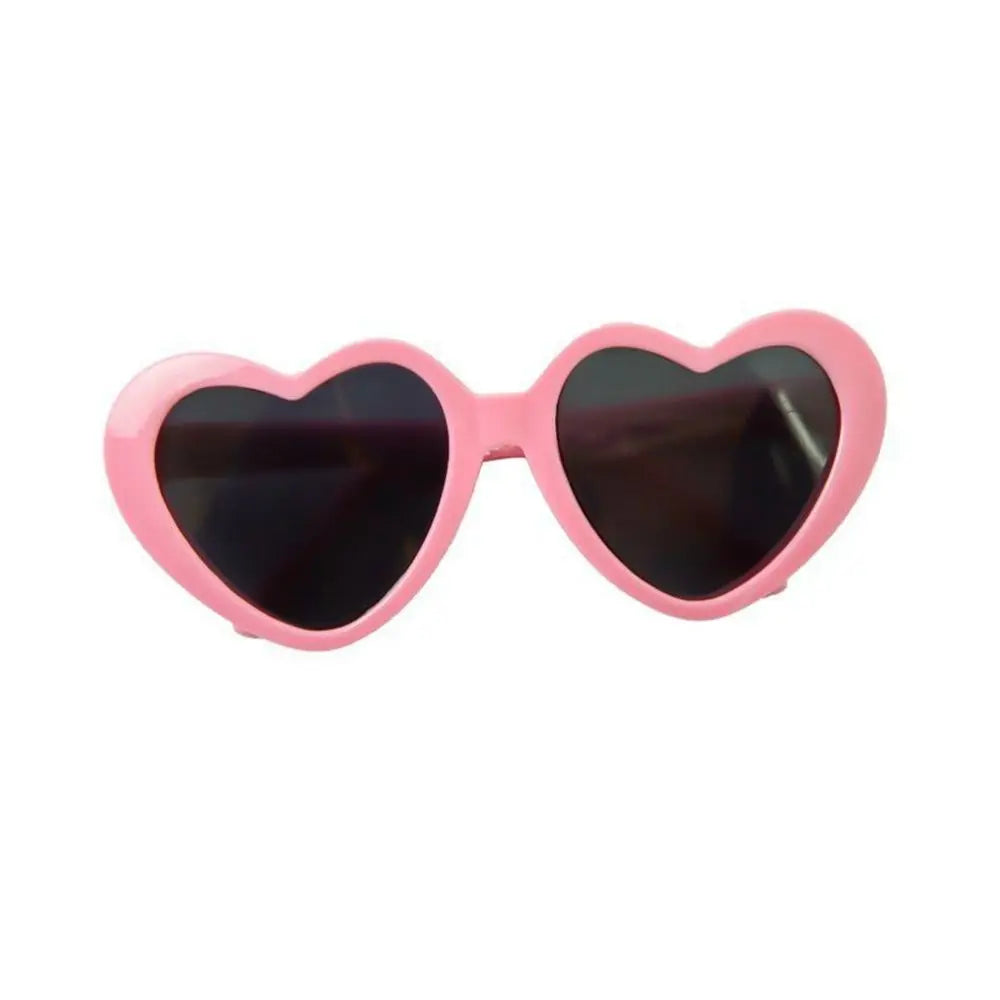 Stylish Heart Pet Glasses for Cats