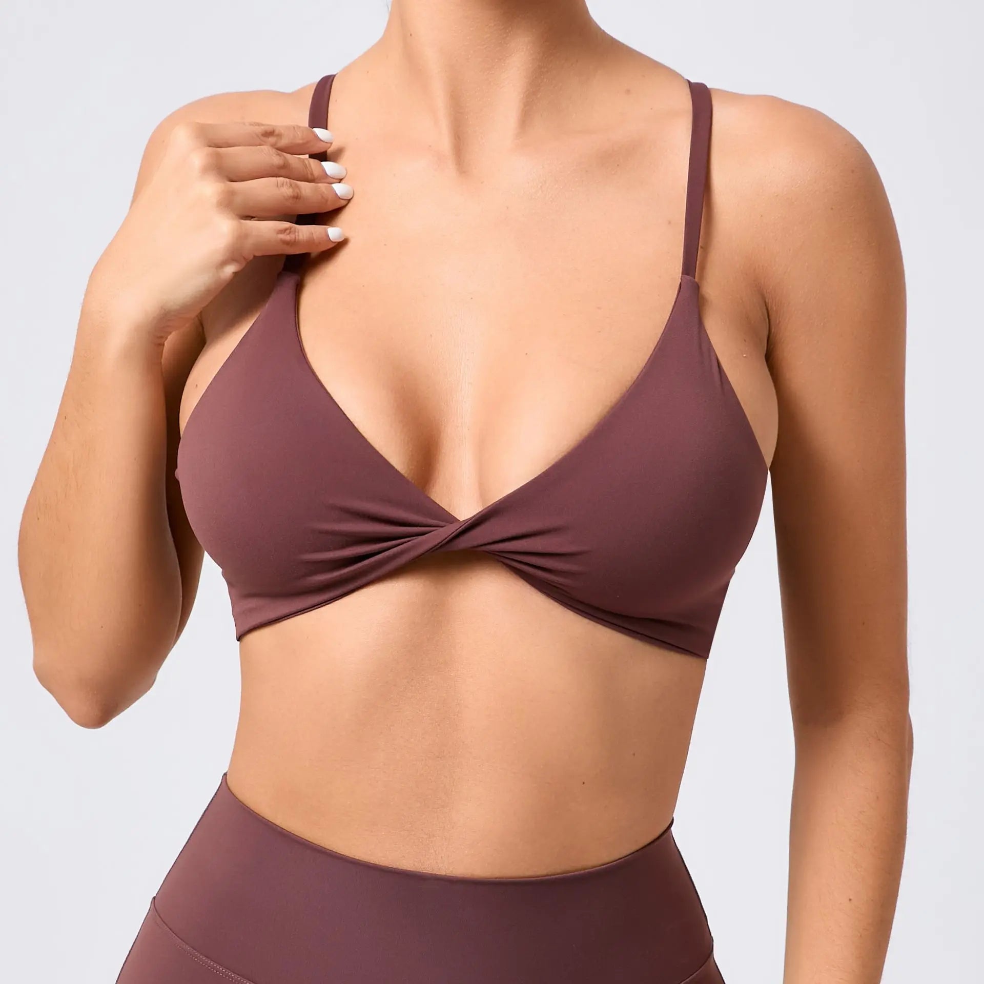 Deep V Sports Bra